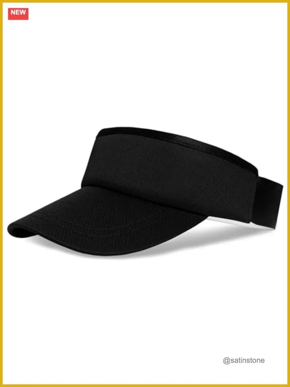 Lightweight Performance Running Sun Visor, Moisture Wicking, Breathable, One